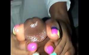 Sexy, Colorful, Funereal Limbs Footjob !!!